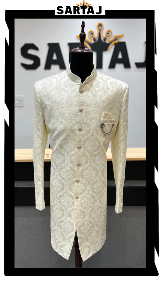Ivory Pearl sherwani