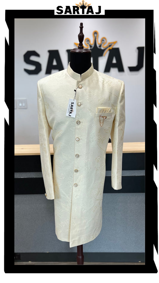 Alabaster Petals Sherwani