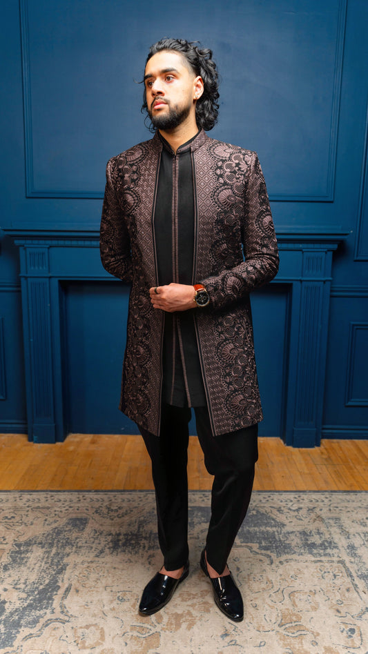 Noir Chestnut Short Jacket Set