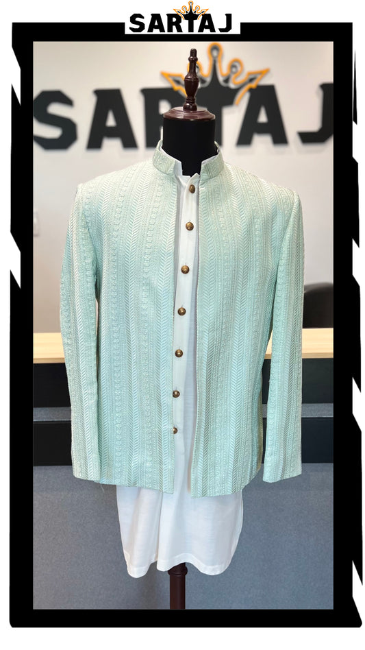 Mint Bliss Short Jacket Set