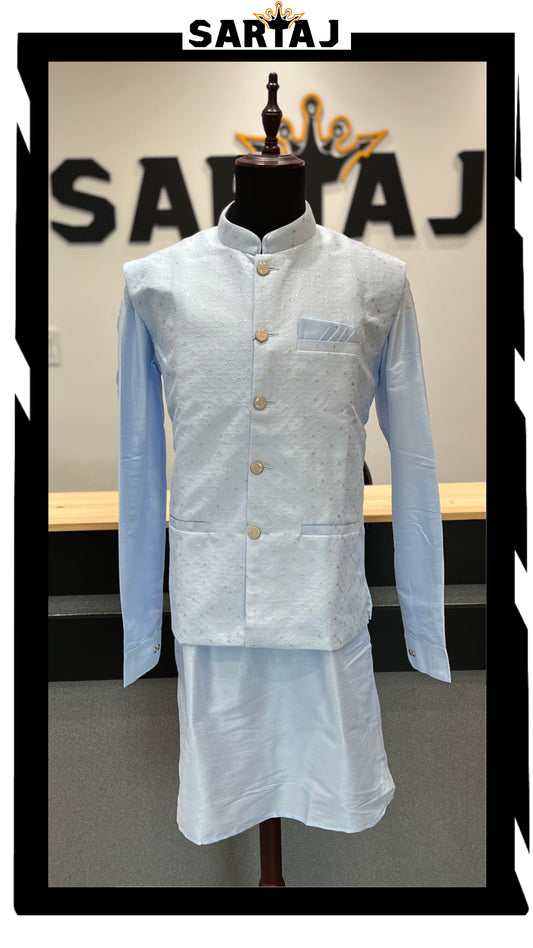 RKVST 339 - Sky blue Vest Set