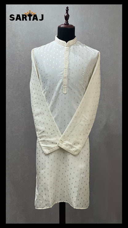 RKKP 279 Offwhite Foil Kurta Set