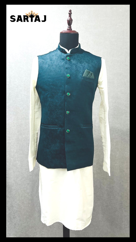 SDFVST 240 Emerald Nehru Jacket