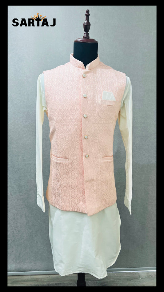 SDFVST 240 Pink Nehru Jacket