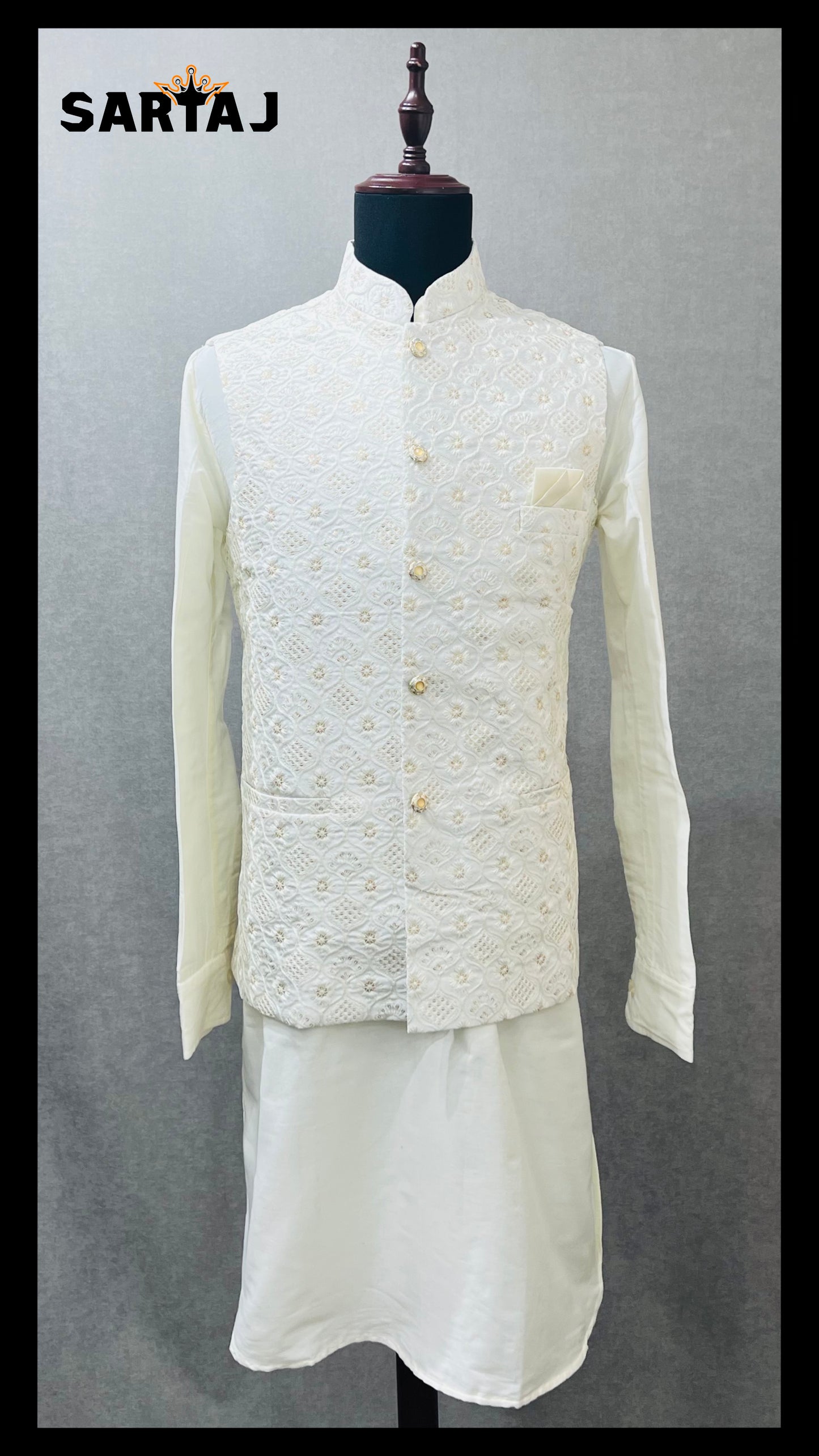 SDFVST 280 Lucknowi Nehru Jacket