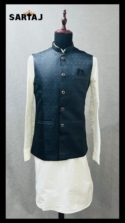 SDFVST 240 Black Nehru Jacket