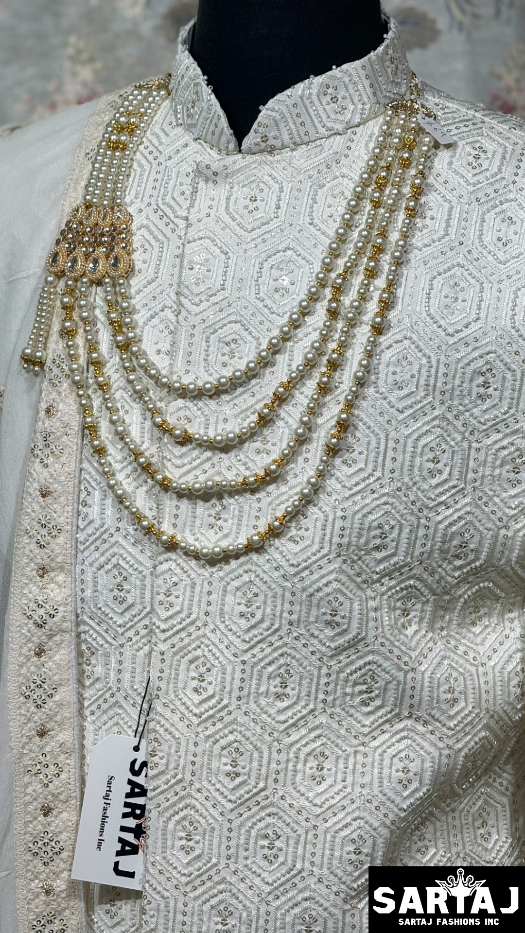 S-GSN 1569 Sherwani Set