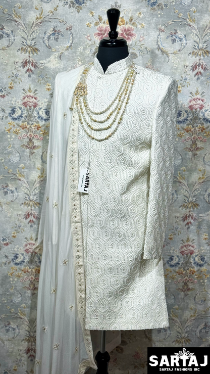 S-GSN 1569 Sherwani Set