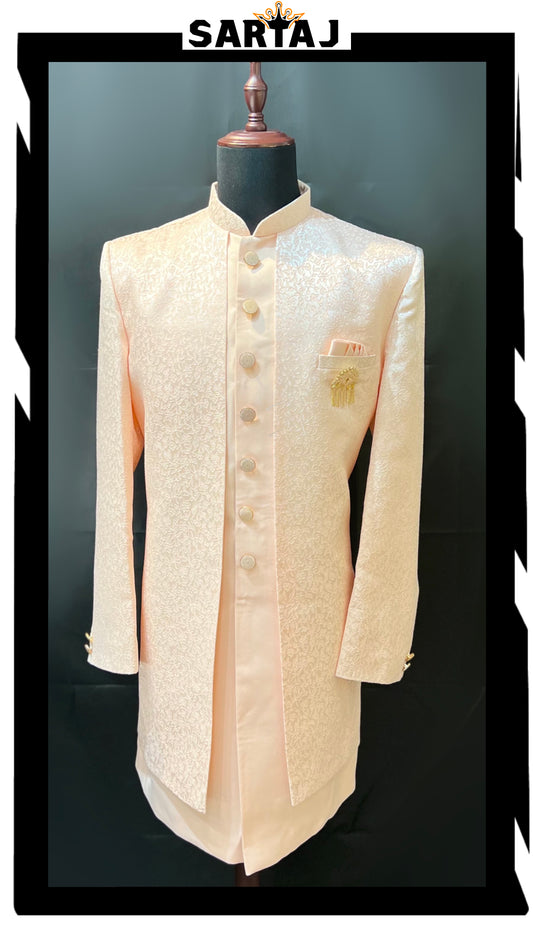 Blush Print Sherwani